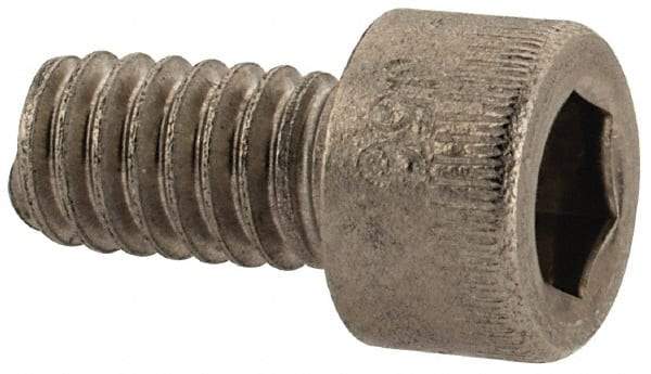 Holo-Krome - #8-32 UNC Hex Socket Drive, Socket Cap Screw - Grade 18-8 Stainless Steel, Uncoated, Fully Threaded, 5/16" Length Under Head - Apex Tool & Supply
