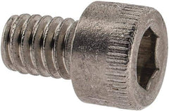 Holo-Krome - #8-32 UNC Hex Socket Drive, Socket Cap Screw - Grade 18-8 Stainless Steel, Uncoated, Fully Threaded, 1/4" Length Under Head - Apex Tool & Supply