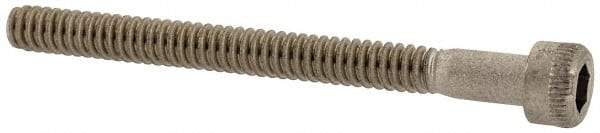 Holo-Krome - #4-40 UNC Hex Socket Drive, Socket Cap Screw - Grade 18-8 Stainless Steel, Uncoated, Partially Threaded, 1-1/4" Length Under Head - Apex Tool & Supply