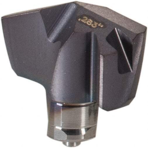Iscar - Series ICM, 0.283" Diam Grade IC908 140° Replaceable Drill Tip - Carbide, TiAlN Finish, 7 Seat Size, Through Coolant - Apex Tool & Supply