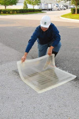 UltraTech - 4' Long x 4' Wide, Polyurethane Drain Seal - Clear, Use to Seal off Spills From the Environment - Apex Tool & Supply