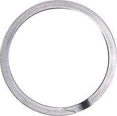 Rotor Clip - 1.291" Groove Diam, 1-3/8" Shaft Diam, Oil Stainless Steel, Spiral External Retaining Rings - 0.056" Groove Width, 0.042" Groove Depth, 0.05" Ring Thickness, Grade 302 - Apex Tool & Supply