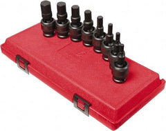 Sunex Tools - 8 Piece 1/2" Drive Metric Impact Hex Bit Socket Set - 6 to 19mm Hex - Apex Tool & Supply