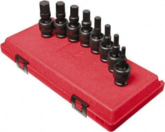 Sunex Tools - 8 Piece 1/2" Drive Inch Impact Hex Bit Socket Set - 1/4 to 3/4" Hex - Apex Tool & Supply