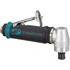 Dynabrade - 1/4" Collet, Angle Handle, Air Angle Die Grinder - 12,000 RPM, Rear Exhaust, 26 CFM, 0.4 hp, 90 psi, 1/4 NPT Inlet - Apex Tool & Supply