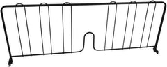 Value Collection - 24" Wide, 8" High, Open Shelving Accessory/Component - Black Powder Finish, 1/2" Deep, Use with NuLine Units - Apex Tool & Supply