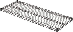 Value Collection - 48" Wide, 1.19" High, Open Shelving Accessory/Component - Black Powder Finish, 18" Deep, Use with NuLine Units - Apex Tool & Supply