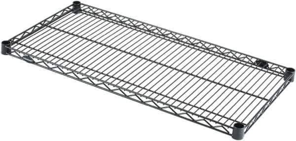 Value Collection - 36" Wide, 1.19" High, Open Shelving Accessory/Component - Black Powder Finish, 18" Deep, Use with NuLine Units - Apex Tool & Supply