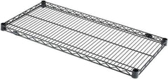 Value Collection - 36" Wide, 1.19" High, Open Shelving Accessory/Component - Black Powder Finish, 18" Deep, Use with NuLine Units - Apex Tool & Supply