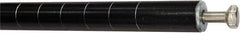 Value Collection - 1-1/2" Wide, 63" High, Open Shelving Accessory/Component - Black Powder Finish, 1-1/2" Deep, Use with NuLine Units - Apex Tool & Supply