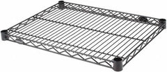 Value Collection - 24" Wide, 1.19" High, Open Shelving Accessory/Component - Black Powder Finish, 18" Deep, Use with NuLine Units - Apex Tool & Supply