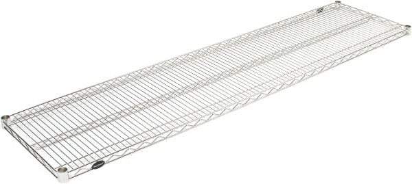 Value Collection - 72" Wide, 1.19" High, Open Shelving Accessory/Component - Stainless Steel Finish, 18" Deep, Use with NuLine Units - Apex Tool & Supply