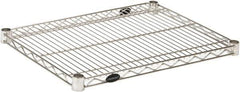Value Collection - 24" Wide, 1.19" High, Open Shelving Accessory/Component - Stainless Steel Finish, 18" Deep, Use with NuLine Units - Apex Tool & Supply
