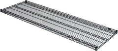 Value Collection - 72" Wide, 1.19" High, Open Shelving Accessory/Component - Black Powder Finish, 24" Deep, Use with NuLine Units - Apex Tool & Supply