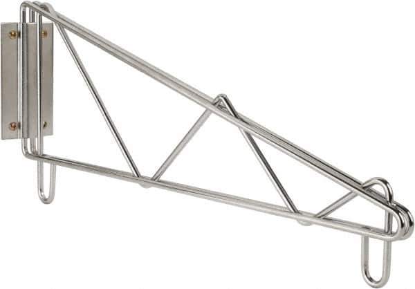 Value Collection - 2-1/2" Wide, 9" High, Open Shelving End Wall Bracket - 14" Deep, Use with NuLine Units - Apex Tool & Supply