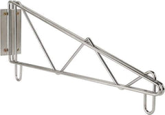 Value Collection - 2-1/2" Wide, 9" High, Open Shelving End Wall Bracket - 14" Deep, Use with NuLine Units - Apex Tool & Supply