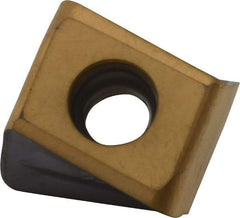 Iscar - T490 LNHT130616 Grade IC808 Carbide Milling Insert - TiAlN/AlTiN/TiN Finish, 0.507" Thick, 1.6mm Corner Radius - Apex Tool & Supply