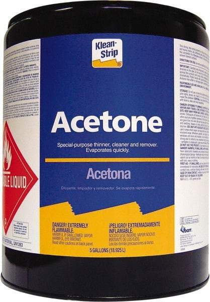 Klean-Strip - 5 Gal Acetone - Comes in Metal Can - Apex Tool & Supply