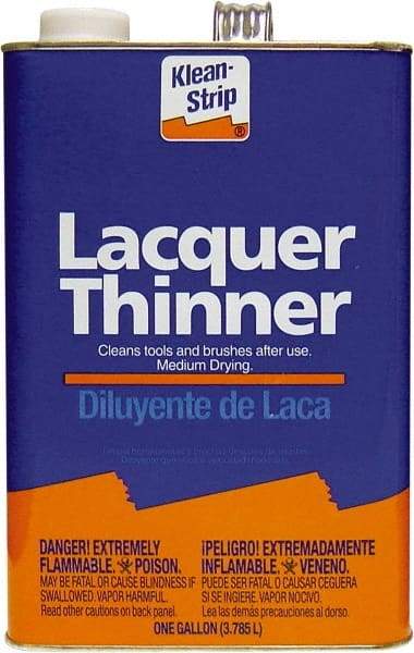 Klean-Strip - 1 Gal Lacquer Thinner SCAQMD - 24 gL VOC Content, Comes in Metal Can - Apex Tool & Supply