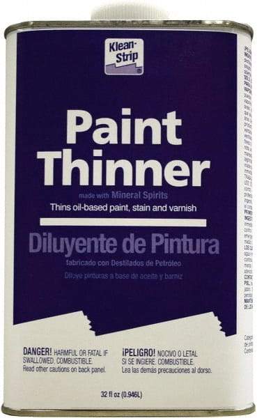 Klean-Strip - 1 Qt Paint Thinner CARB - 201 gL VOC Content, Comes in Metal Can - Apex Tool & Supply