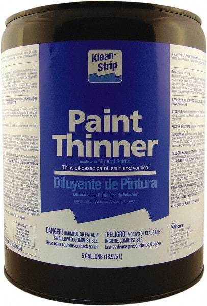 Klean-Strip - 5 Gal Paint Thinner - 784 gL VOC Content, Comes in Metal Can - Apex Tool & Supply