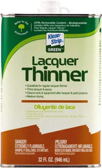 Klean-Strip - 1 Qt Lacquer Thinner - 230 gL VOC Content, Comes in Metal Can - Apex Tool & Supply