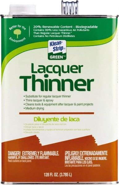 Klean-Strip - 1 Gal Lacquer Thinner - 789 gL VOC Content, Comes in Metal Can - Apex Tool & Supply