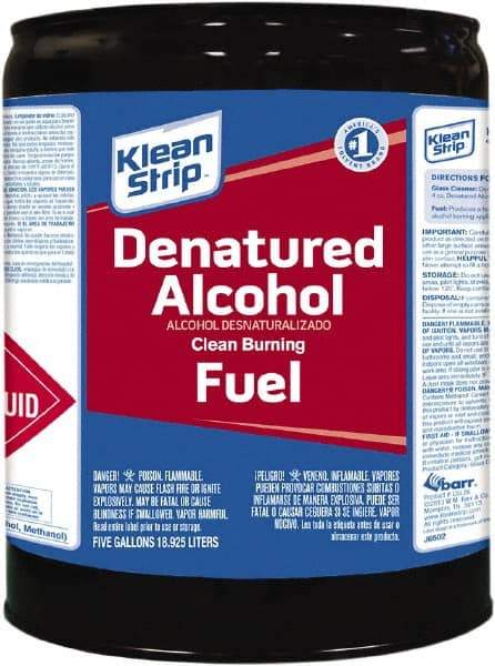 Klean-Strip - 5 Gal Denatured Alcohol - 790 gL VOC Content, Comes in Metal Can - Apex Tool & Supply