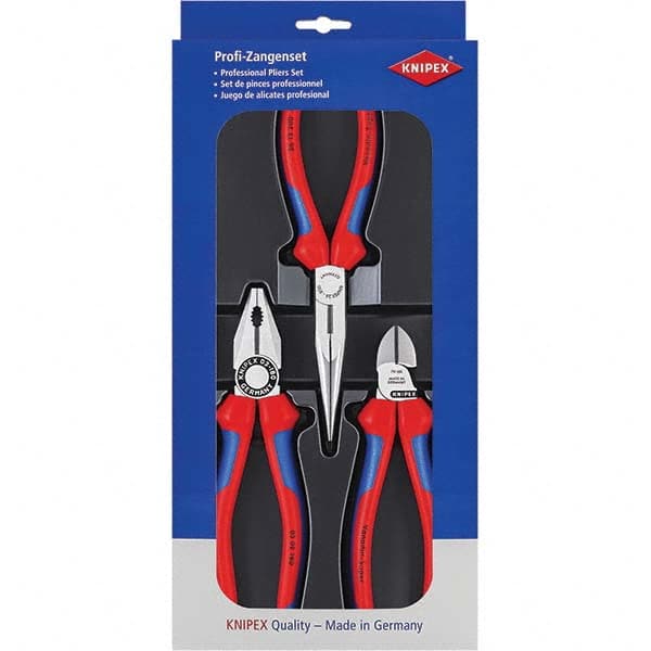 Knipex - Plier Sets Set Type: Assortment Number of Pieces: 3 - Apex Tool & Supply