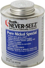 Bostik - 1 Lb Can Extreme Pressure, High Temperature Anti-Seize Lubricant - Nickel, -297 to 2,400°F, Silver Colored, Water Resistant - Apex Tool & Supply