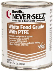 Bostik - 14 oz Can High Temperature Anti-Seize Lubricant - With PTFE, -5 to 475°F, White, Food Grade, Water Resistant - Apex Tool & Supply