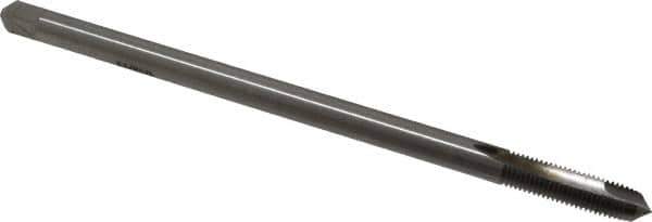 Hertel - 5/16-24 UNF 3 Flute H3 Bright Finish High Speed Steel Spiral Point Extension Tap - Plug Chamfer, 6" OAL, 3B Class of Fit - Apex Tool & Supply