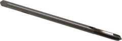 Hertel - 5/16-24 UNF 3 Flute H3 Bright Finish High Speed Steel Spiral Point Extension Tap - Plug Chamfer, 6" OAL, 3B Class of Fit - Apex Tool & Supply
