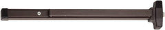 Falcon - 29-1/4 to 36" Wide Door Range, Duranodic Bronze Finish Medium Duty Rim Push Bar - 2-1/2 Projection - Apex Tool & Supply