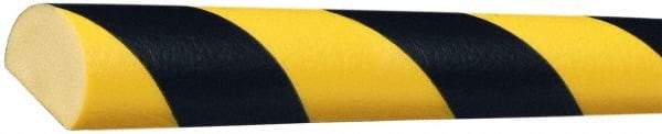 PRO-SAFE - Flexible Polyurethane Foam Type C Wall/Surface Protector - Yellow/Black - Apex Tool & Supply