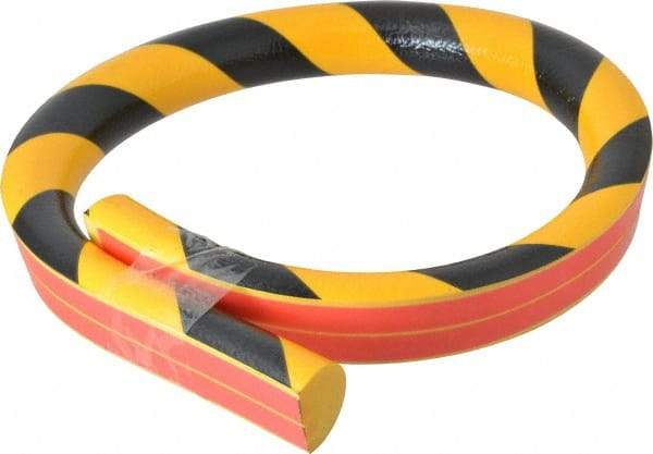 PRO-SAFE - Flexible Polyurethane Foam Type C Wall/Surface Protector - Yellow/Black - Apex Tool & Supply