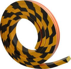 PRO-SAFE - Flexible Polyurethane Foam Type D Wall/Surface Protector - Yellow/Black - Apex Tool & Supply