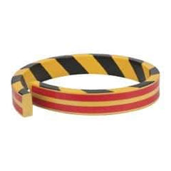 PRO-SAFE - Flexible Polyurethane Foam Type D Wall/Surface Protector - Yellow/Black - Apex Tool & Supply