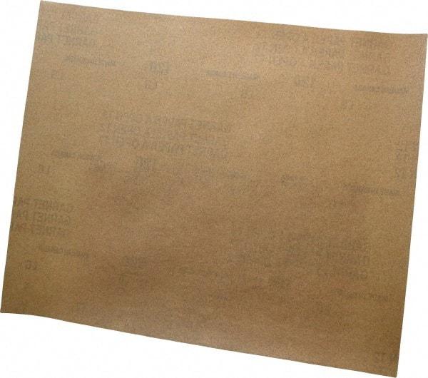 Norton - 120 Grit, Garnet Sanding Sheet - 11" Long x 9" Wide, Fine Grade, A Weighted Paper Backing - Apex Tool & Supply