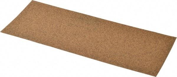 Norton - 80 Grit, Aluminum Oxide Sanding Sheet - 9" Long x 3-2/3" Wide, Medium Grade, D Weighted Paper Backing - Apex Tool & Supply