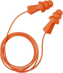 Tasco - Reusable, Corded, 27 dB, Flange Earplugs - Orange - Apex Tool & Supply