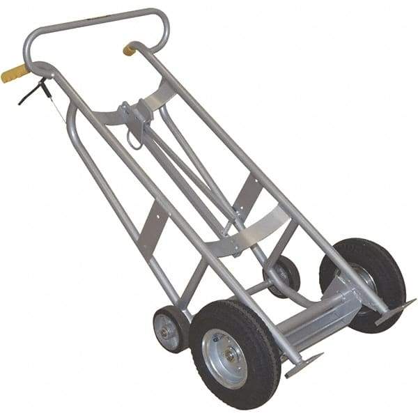 Wesco Industrial Products - 1,000 Lb Load Capacity, 30 & 55 Gal Pail Tipper - 25-7/8" Wide x 60" High, 4 Aluminum Wheels - Apex Tool & Supply