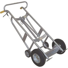 Wesco Industrial Products - 1,000 Lb Load Capacity, 30 & 55 Gal Pail Tipper - 25-7/8" Wide x 60" High, 4 Aluminum Wheels - Apex Tool & Supply