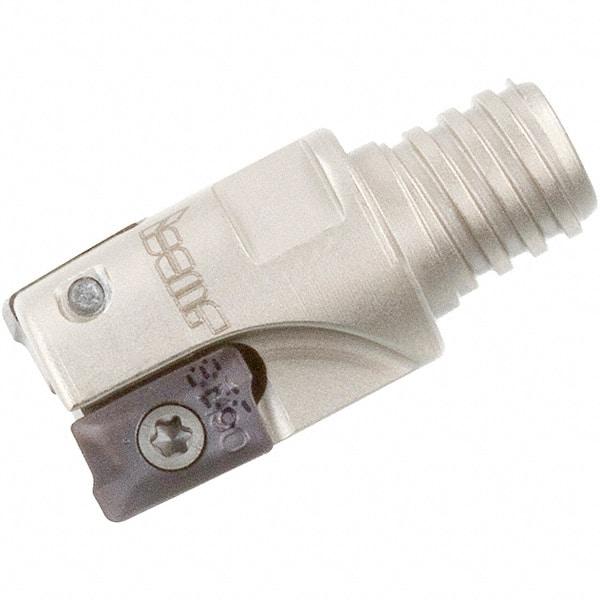 Iscar - 20mm Cut Diam, 10mm Max Depth of Cut, 24.6mm OAL, Indexable Square Shoulder End Mill - HM90 AP.. 1003.. Inserts, T12 Modular Connection, 90° Lead Angle, Series Heli2000, Multimaster - Apex Tool & Supply