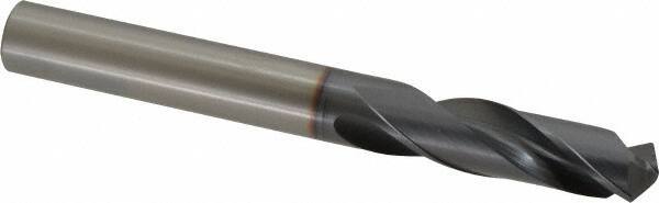 OSG - 11.99896mm 130° Spiral Flute Powdered Metal Screw Machine Drill Bit - TiCN Finish, Right Hand Cut, 51mm Flute Length, 108mm OAL, Standard Point, Straight Shank - Apex Tool & Supply