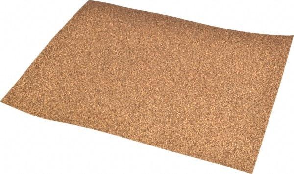 Norton - 50 Grit, Aluminum Oxide Sanding Sheet - 11" Long x 9" Wide, Coarse Grade, D Weighted Paper Backing - Apex Tool & Supply