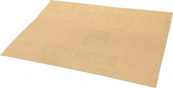 Norton - 220 Grit, Aluminum Oxide Sanding Sheet - 11" Long x 9" Wide, Very Fine Grade, A Weighted Paper Backing - Apex Tool & Supply