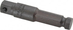 Proto - 3/8" Square Size Hex to Square Adapter - 7/16" Hex Drive, 2-3/4" OAL - Apex Tool & Supply