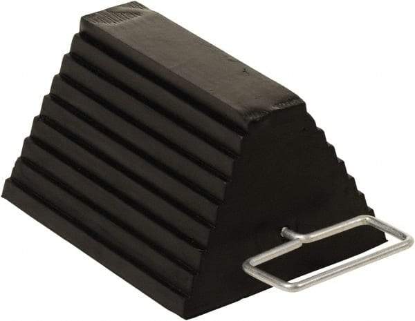 Vestil - 11-7/8" Wide x 6" High x 8" Deep, Rubber Wheel Chock - Apex Tool & Supply