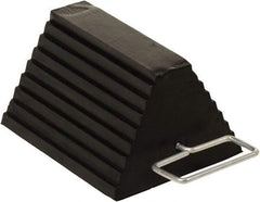 Vestil - 11-7/8" Wide x 6" High x 8" Deep, Rubber Wheel Chock - Apex Tool & Supply